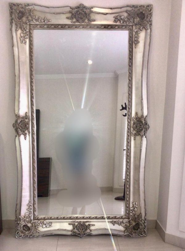 Sophia Ornate Silver Mirror