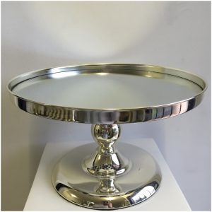 Mirror Metal Silver Stand 30cm